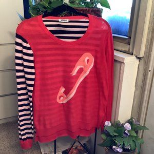 Sonia Rykiel Safety Pin Cotton Sweater